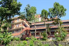 Pokhara Karma Dubgyu Chokhorling Monastery 01 From Entrance Pathway 